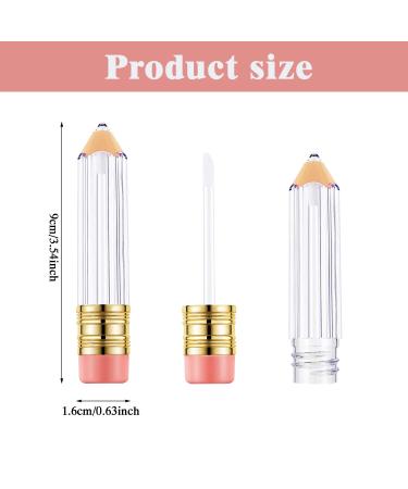 20-Piece Empty Pencil Lip Gloss Tubes | Clear Lip Balm Containers | DIY Mini Refillable Lip Oil Bottles | Mother's Day Gift for Women and Girls - Buy Online on SooperMarket.com
