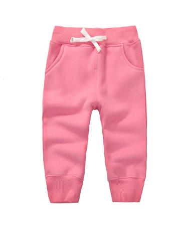 CuteOn Unisex Kids Elastic Waist Cotton Warm Trousers Baby Pants Bottoms 1-5Years 1 Year Watermelon Red