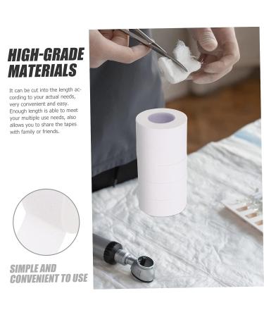 Healifty 5 Rolls Pressure Tape Elastic Wrap Bandages - Self Adherent Zither Finger Tape | Non-woven Fabric Athletic Wrap - 500x2x0.1cm White - Buy Online on SooperMarket.com