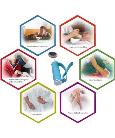 Eating Aids Elderly Auxiliary Tableware Elderly Eating Spoon Elderly Tableware Anti Slip Eating Spoon Tool for Disabled Elderly - Buy Online on SooperMarket.com