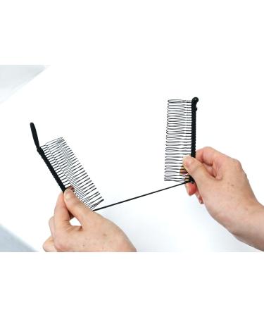 GETAGOTA 2 Pieces Banana Clips Comb Hair for Women - Adjustable Ponytail Holder for Thick Curly Hair - Styling Tool Clip Clincher (Black, 2 Pack) - Buy Online on SooperMarket.com