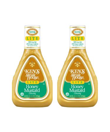 Ken's Steak House Lite Honey Mustard Dressing (16 Fl Oz (Pack of 2))