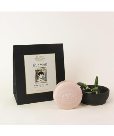 Panier des Sens Shaving Set Bowl & Beard Soap Gift Set for Men | Woody Fragrance - International Shipping Available - Buy Online on SooperMarket.com