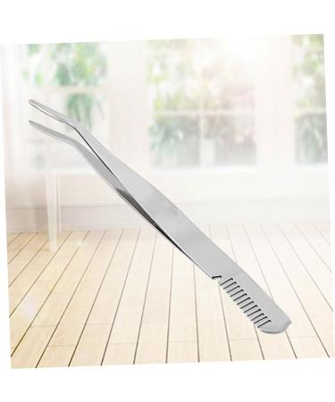 minkissy Lash Cluster Tweezers Eyelashes Tweezer Eyelash Tweezer Makeup Tweezer Stainless Steel Eyebrow Tweezer Eyelashes Extension Clip Eyebrow Clip Portable Beauty Tools medium Silver - Buy Online on SooperMarket.com