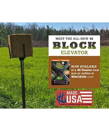 4S Feed Block Elevator - Attract Deer, Livestock, and Cattle with 50 LB Salt Block - Wildlife & Hunting Solutions - Buy Online on SooperMarket.com