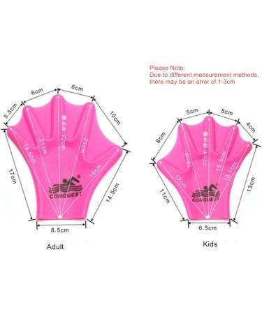 EXCEREY Silicone Webbed Swimming Gloves - Red M - Adult & Kids Water Training Gloves - Buy Online on SooperMarket.com