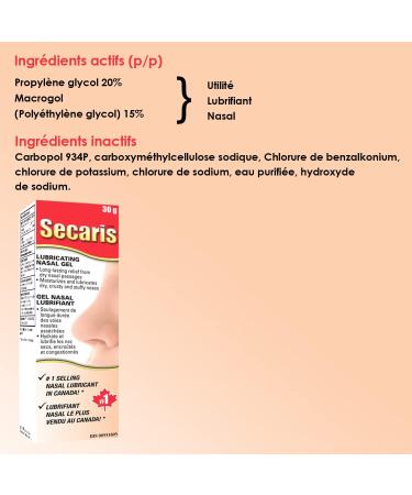 Secaris Lubricating Nasal Gel 30 g - Buy Online on SooperMarket.com