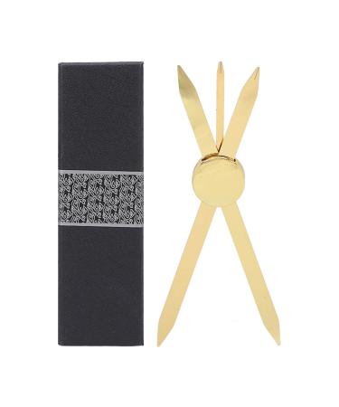 Compass Eyebrow Ruler Stainless Steel Material Gold Eyebrow Stencil Ruler Adjustable Accurate Positioning Compass Design Brow Measuring Tool