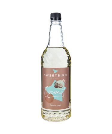 Sweetbird Coconut Syrup (1 Litre) - Vegan Friendly Coconut Syrup Only