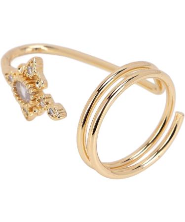 Women Finger Nail Ring Fashionable Fingernail Rings Nail Art Accessory for Parties and Daily Life (3057 gold) - Buy Online on SooperMarket.com