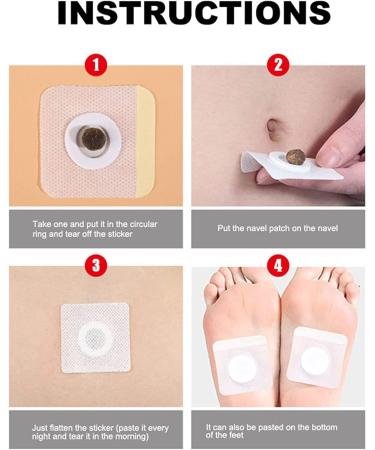 Mugwort Belly Button Patch (60PCS) - Natural Plant for Men and Women - White - Buy Online on SooperMarket.com