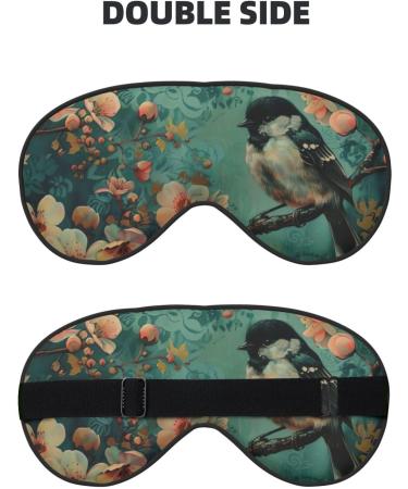 Buy SSIMOO Flower and Bird Art Soft Sleep Eye Mask - Breathable Travel Eye Patch for Women - Perfect for Relaxation and Comfort - Buy Online on SooperMarket.com