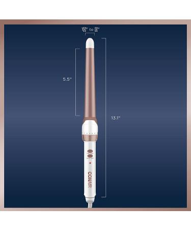 Conair Double Ceramic 1 1/4 to 3/4-inch Curling Wand for Beachy Waves - Buy Online on SooperMarket.com