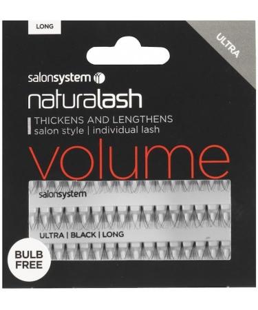 Salon System Individual Bulb Free Ultra Black Long Lashes - Buy Online on SooperMarket.com