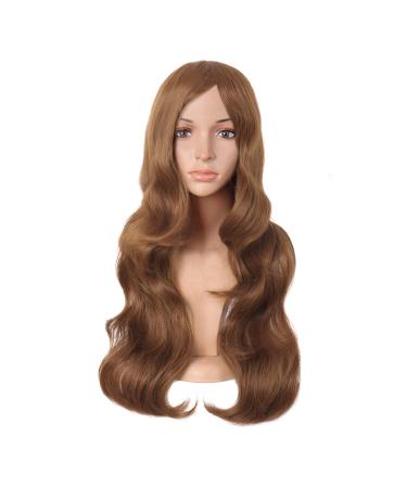 MapofBeauty Charming Synthetic Fiber Long Wavy Hair Women's Party Full Wigs (Light Brown)