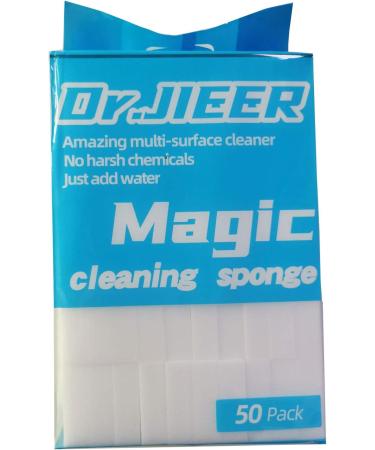 ZHEZHE 50 Pcs Magic Sponge Eraser - Multi-Functional Melamine Foam Cleaner - 100x60x20mm - Buy Online on SooperMarket.com