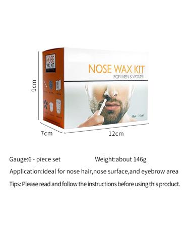 Chseo Original Nose Wax Kit - 20 Wax Sticks for Men & Women | Hair Removal Mustache Protectors User Manual | #61 Nose Hair Wax Kit - Buy Online on SooperMarket.com