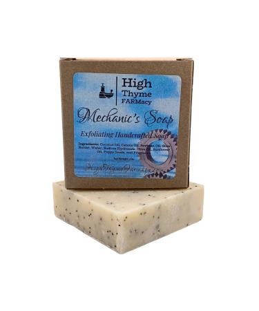Mechanics Soap Bar - 5 Ounce Citrus Scented Exfoliating Soap Handmade Degreaser Soap with Poppy Seeds - Heavy Duty Soap for Mechanics - Mechanic Scrub Soap for Hands - Mechanic Hand Soap