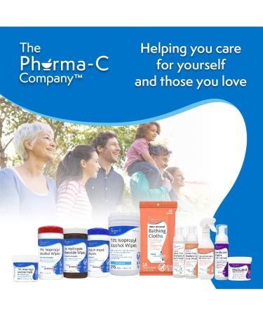 Pharma-C-Wipes 70% Isopropyl Alcohol Wipes (40 Wipes per Canister) - Made in the USA - Buy Online on SooperMarket.com