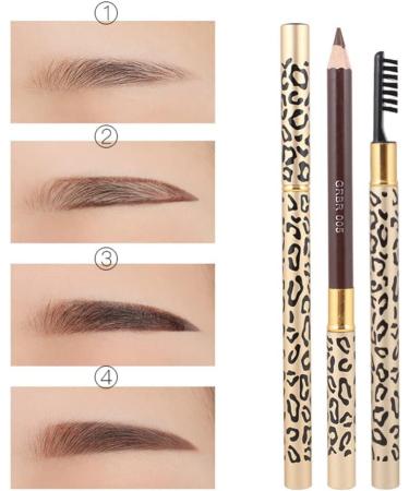 Baluue 2pcs Eyebrow Pen with Brush Eyebrow Pencil Long Lasting Waterproof Eyebrow Makeup Brown #5 1 count (Pack of 1) Marrom 5 - Buy Online on SooperMarket.com