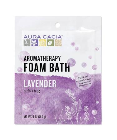 Aura Cacia Aromatherapy Foam Bath Relaxing Lavender 2.5 oz (70.9 g)