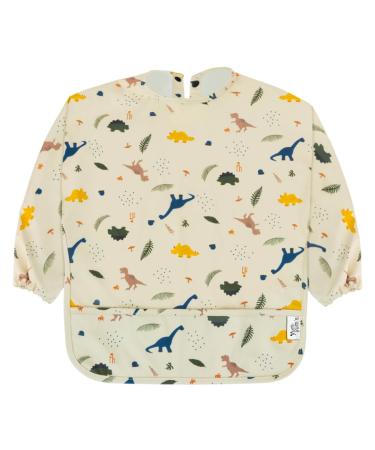 Yum Yum's Baby Bibs Silicone Bibs for Babies Baby Weaning Bib| Waterproof Bibs Long Sleeve Weaning Bib Baby Feeding Bibs Coverall Bibs for Baby Baby Bibs 6-12 Months Toddler Apron dino adventures