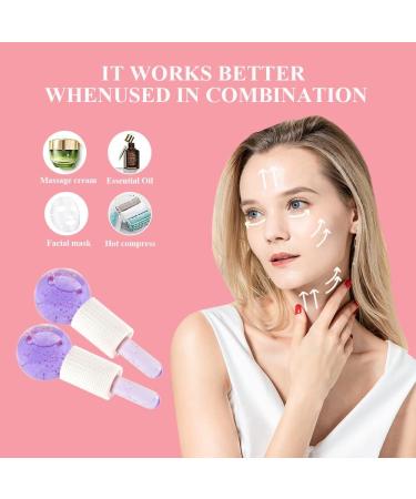 Face Ice Globes- Perfect Beauty Tool to Reduce Puffiness and Redness Ice Globes for Face- Brighten Skin & Enhance Your Natural Glow Facial Ice Globes -Tighten Skin and Reduce Fine Lines Purple - Buy Online on SooperMarket.com