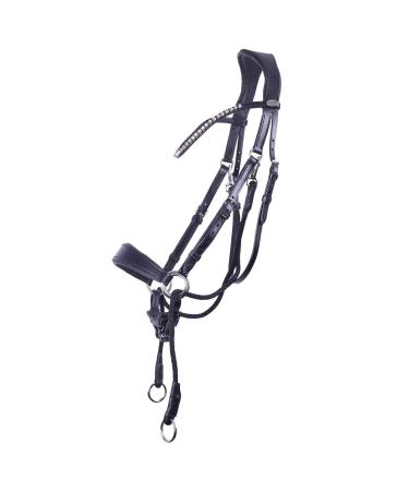 QHP bitless bridle Sunna - Size COB Thoroughbred Black