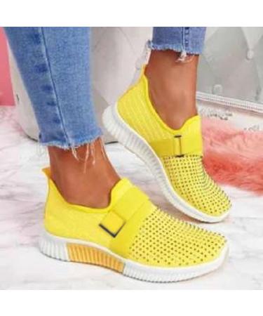 Shop Women's Light Waterproof Sneakers | Summer Dress Shoes & Orthopedic Options - Blue White Black Yellow - EU Size 37 - Buy Online on SooperMarket.com
