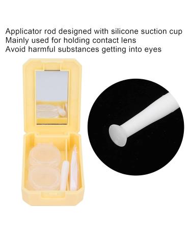 Buy Orange Contact Lens Case with Tweezers & Applicator Stick - International Shipping Available - Buy Online on SooperMarket.com