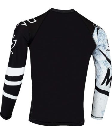 ROAR Long Sleeve MMA Rash Guard - Large Zebra Print White - Buy Online on SooperMarket.com