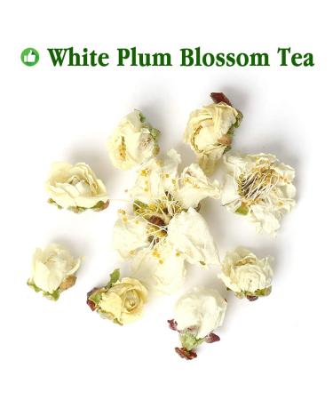 Organic White Plum Blossom Tea - Dried Flower Herbal Green Tea 35g | Plant Poison White Plum Flower Tea for Health Benefits - Buy Online on SooperMarket.com