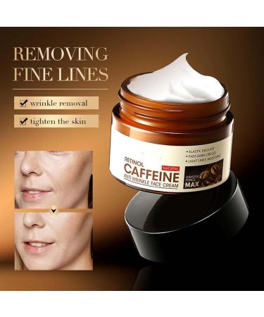 Hydrating Retinol Caffeine Anti-Wrinkle Cream & Eye Cream for Dark Circles - 3 PCs | Best Moisturizer for Youthful Skin - Buy Online on SooperMarket.com