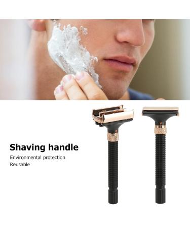 Double Edge Metal Safety Razor Handle - Reusable Grip Manual Shaver for Men & Women - Durable & Stylish Black - Buy Online on SooperMarket.com
