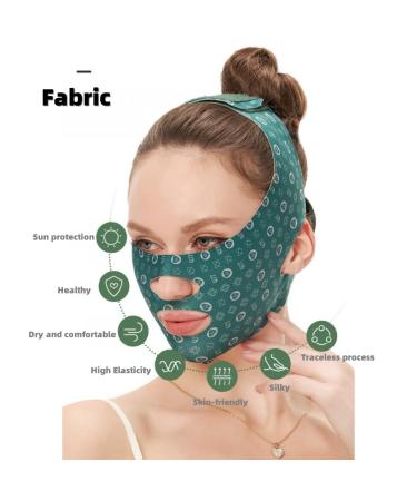 V-Line Face Lift Band - Facial Slimming & Lifting Strap for Men & Women | Anti-Sagging Chin Support for Defined Jawline & Wrinkle Reduction (Coffee - Buy Online on SooperMarket.com