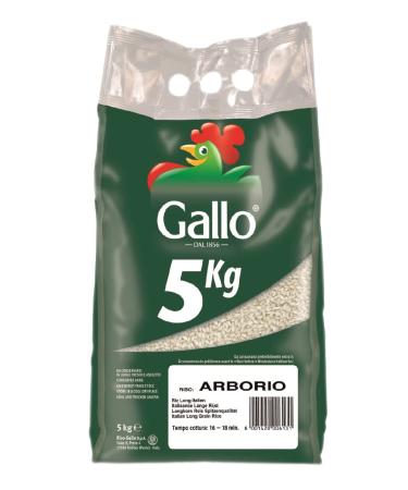 Riso Gallo Vegan Riso Arborio Rice 5 kg (Pack of 1)