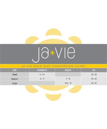 JAVIE Copper Bamboo Compression Socks (15-20mmHg) - 2 Pairs Black Medium - Buy Online on SooperMarket.com
