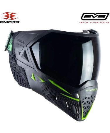 Empire EVS Thermal Paintball Mask/Goggle - Black/Lime - 2 Thermal Lenses - Buy Online on SooperMarket.com