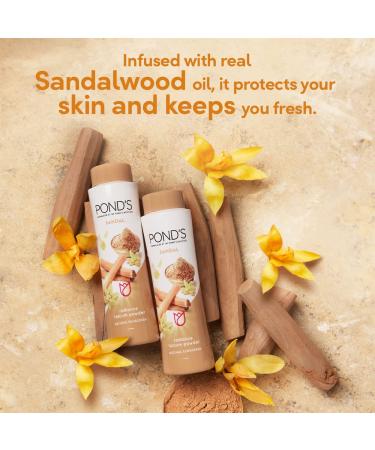 Ponds Sandal Talc (300g) - Refreshing Sandalwood Talcum Powder for Soft and Smooth Skin - Buy Online on SooperMarket.com