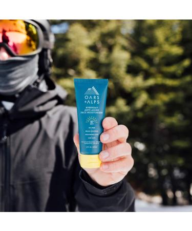 Oars + Alps Anti Aging Face Moisturizer SPF 37 | Hyaluronic Acid, Vitamin E & B5 | TSA-Friendly - 2 Oz - Buy Online on SooperMarket.com