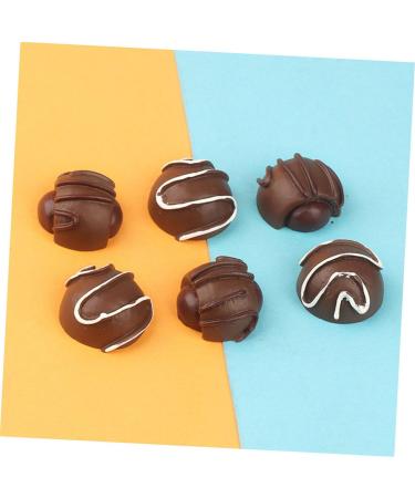 ifundom Toys 16pcs Simulation Chocolate Interesting Chocolate Model Small Chocolate Decor Fake Chocolate Simulated Decorative Chocolate Decor Chocolate Props Bulk Resin Dessert Biscuits 2.00X2.00X1.50CM 1 - Buy Online on SooperMarket.com