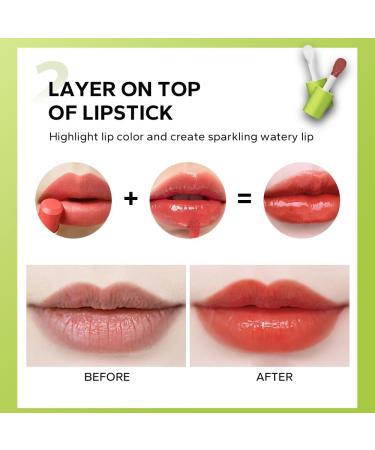 Plumping Lip Oil Gloss | Crystal Jelly Lip Care | Hydrating and Nourishing | Long Lasting Lip Balm | High Shine Liquid Lipstick (7# HUGGING) - Buy Online on SooperMarket.com