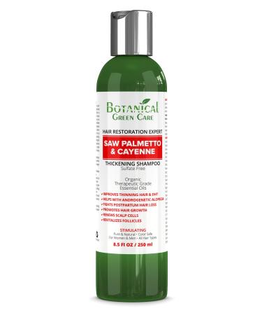 Hair Growth/Anti - Hair Loss Sulfate-Free SHAMPOO “Saw Palmetto & Cayenne”. Alopecia Prevention and DHT Blocker. Doctor Developed. NEW 2018 FORMULA!