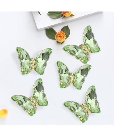 1Bag Butterfly Rhinestones 3D Fashionable Craft Accessories Embellishment For Decoration Green H098 - Buy Online on SooperMarket.com