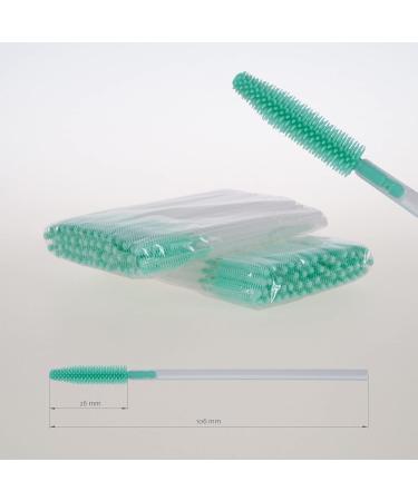 Buy P-Beauty Cosmetic Accessories: Eyelash Extensions & Silicone Brushes - 200 Pieces Green/Transparent - Buy Online on SooperMarket.com
