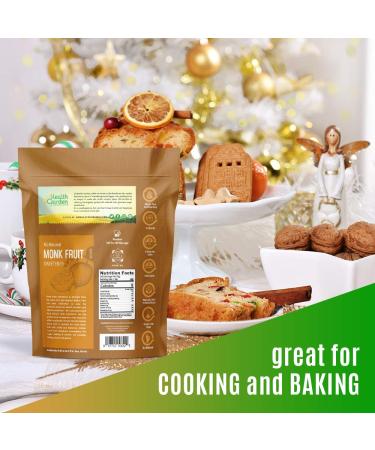 Health Garden Monk Fruit Sweetener Golden 3 lbs - Non GMO, Gluten Free, Sugar Substitute - Kosher & Keto Friendly - Buy Online on SooperMarket.com