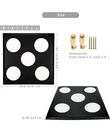 Leather Square Fencing Target for Foil, Saber, and Epee - Black, One/Five Bullseye - Buy Online on SooperMarket.com