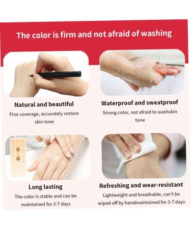 White Spots Concealer Pen Birthmarks Cover Pen Waterproof Long Lasting Vitiligo Scars Birthmarks Cover Pencil Natural Camouflage Makeup Pen - Buy Online on SooperMarket.com