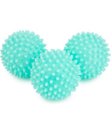 Core Home 3 Piece Set Reusable Dryer Balls - Heat Resistant Silicone Eco-Friendly Wrinkle Reduction Key West Blue - 2.5 Inches - Buy Online on SooperMarket.com