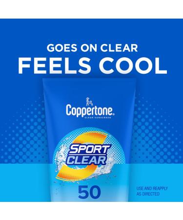 Coppertone SPORT Clear Sunscreen Lotion SPF 50 - Water Resistant, Broad Spectrum 5 Fl Oz Tube - Buy Online on SooperMarket.com